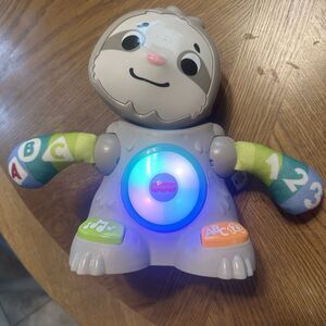 Fisher-Price Linkimals Smooth Moves Sloth Interactive Learning Toy FYK61 Working